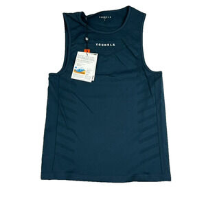 YoungLA Tank Top Mens Large Muscle Tank Compression Teal Hydro cool NWT